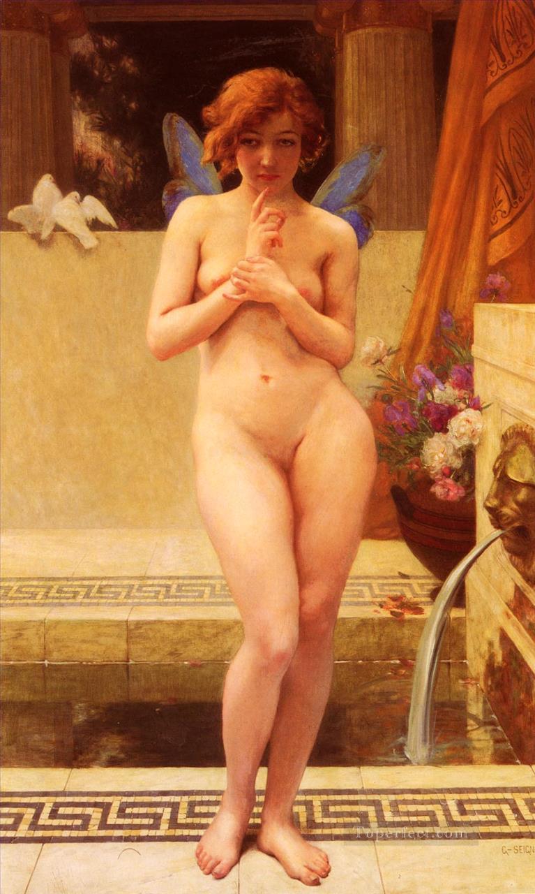 Nymphe A La Piece DEau Italian female nude Piero della Francesca Oil Paintings